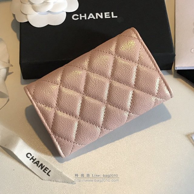 Chanel女包 80799 19早春系列新款cf卡包 香奈兒翻蓋三折錢包 Chanel短錢夾  djc2991